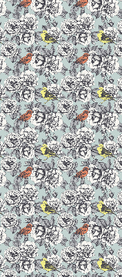 Estor decorativo de flores