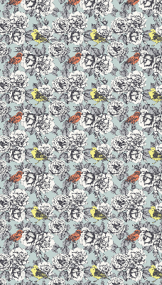 Estor decorativo de flores
