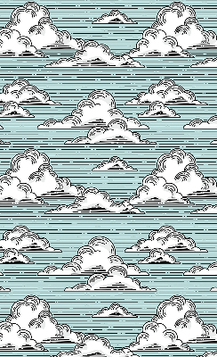 Estor enrollable de tela nubes