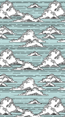 Estor enrollable de tela nubes