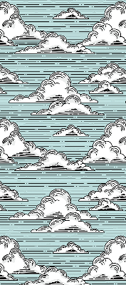 Estor enrollable de tela nubes