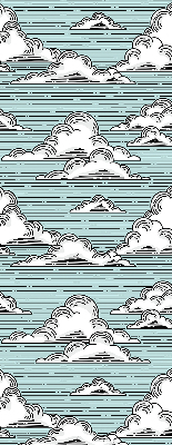 Estor enrollable de tela nubes