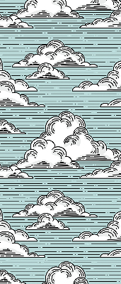 Estor enrollable de tela nubes