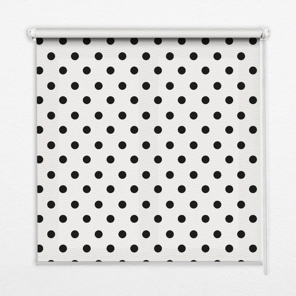 Estor decorativo con puntos negros