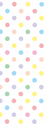 Estor opaco con puntos de colores