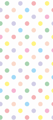 Estor opaco con puntos de colores