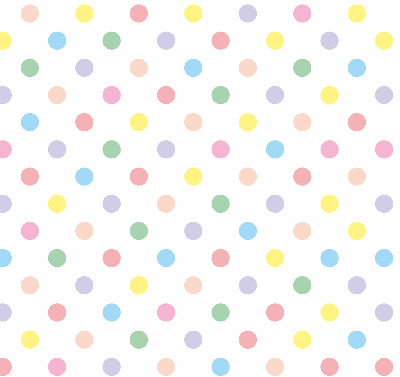 Estor opaco con puntos de colores