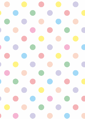 Estor opaco con puntos de colores