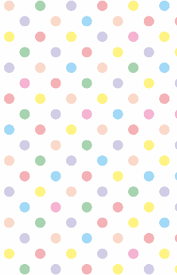 Estor opaco con puntos de colores