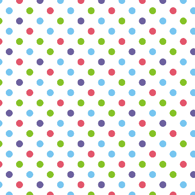 Estor decorativo con puntos de colores