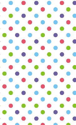 Estor decorativo con puntos de colores
