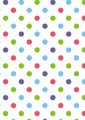 Estor decorativo con puntos de colores