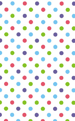 Estor decorativo con puntos de colores
