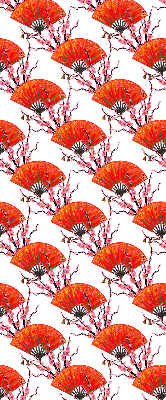 Estor decorativo Aficionados rojos