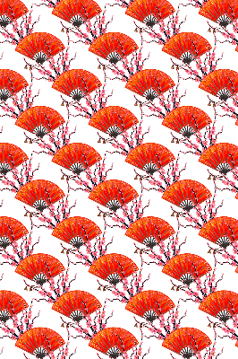 Estor decorativo Aficionados rojos