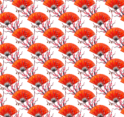 Estor decorativo Aficionados rojos