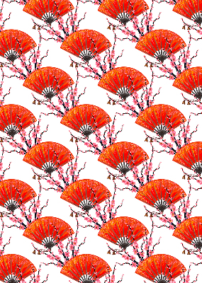 Estor decorativo Aficionados rojos