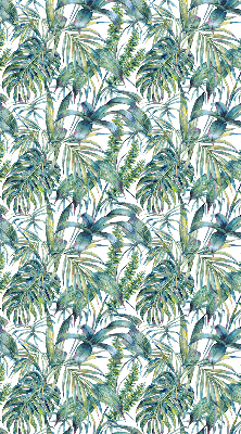 Estor opaco con estampado de hojas tropicales