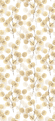 Estor decorativo con ramas amarillas