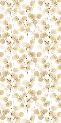 Estor decorativo con ramas amarillas