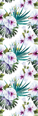 Estor opaco de flores