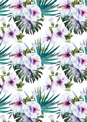 Estor opaco de flores