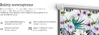 Estor opaco de flores