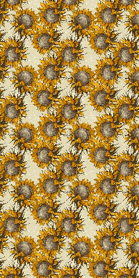 Estor enrollable de tela girasol