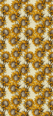 Estor enrollable de tela girasol