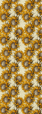 Estor enrollable de tela girasol