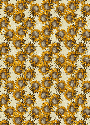 Estor enrollable de tela girasol