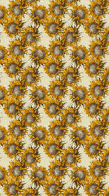 Estor enrollable de tela girasol