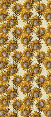 Estor enrollable de tela girasol