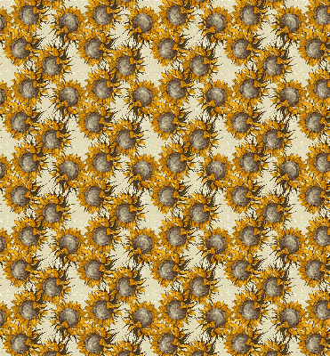 Estor enrollable de tela girasol