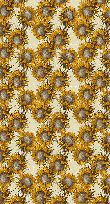 Estor enrollable de tela girasol