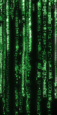 Estor decorativo de color verde con diseño de cifrados