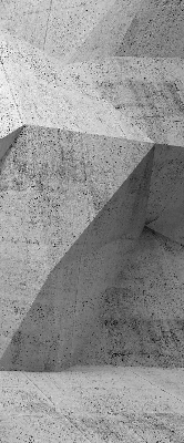 Estor enrollable de tela tipo muro de piedra 3D