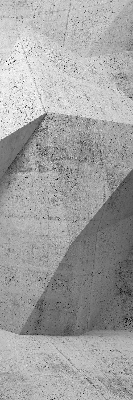 Estor enrollable de tela tipo muro de piedra 3D