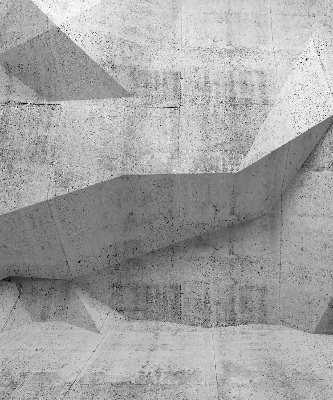 Estor enrollable de tela tipo muro de piedra 3D