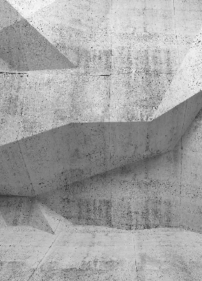Estor enrollable de tela tipo muro de piedra 3D