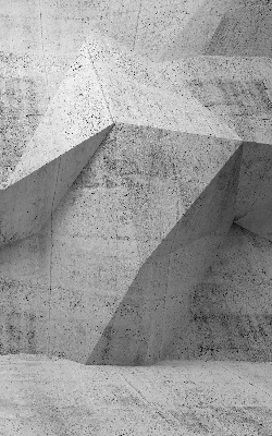 Estor enrollable de tela tipo muro de piedra 3D