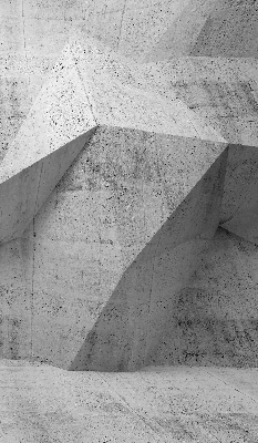 Estor enrollable de tela tipo muro de piedra 3D