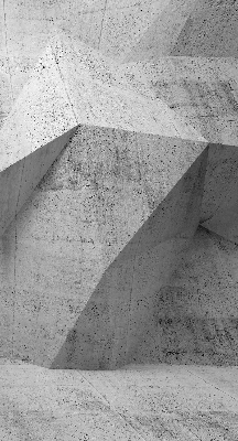 Estor enrollable de tela tipo muro de piedra 3D