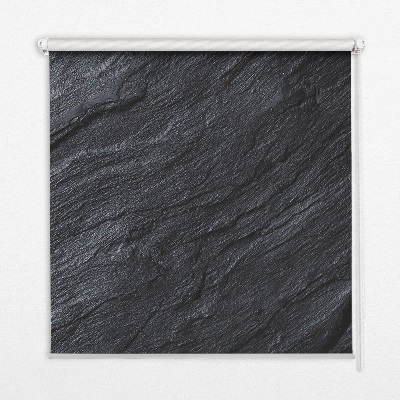 Estor enrollable de tela de textura negra
