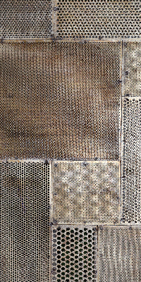 Estor decorativo para pared metálica