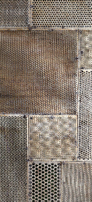 Estor decorativo para pared metálica