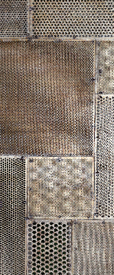Estor decorativo para pared metálica