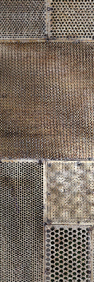 Estor decorativo para pared metálica