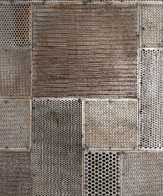 Estor decorativo para pared metálica