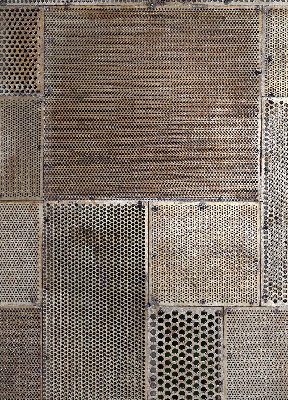 Estor decorativo para pared metálica